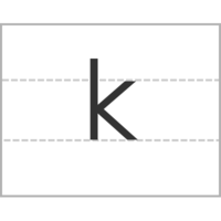 拼音字母k